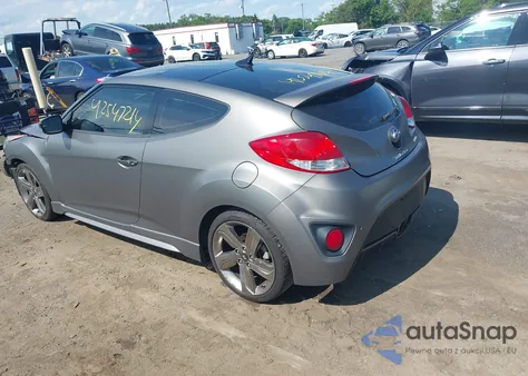 2014 Hyundai Veloster Turbo W/Blue из США, поврежденный, VIN KMHTC6AE0EU207064